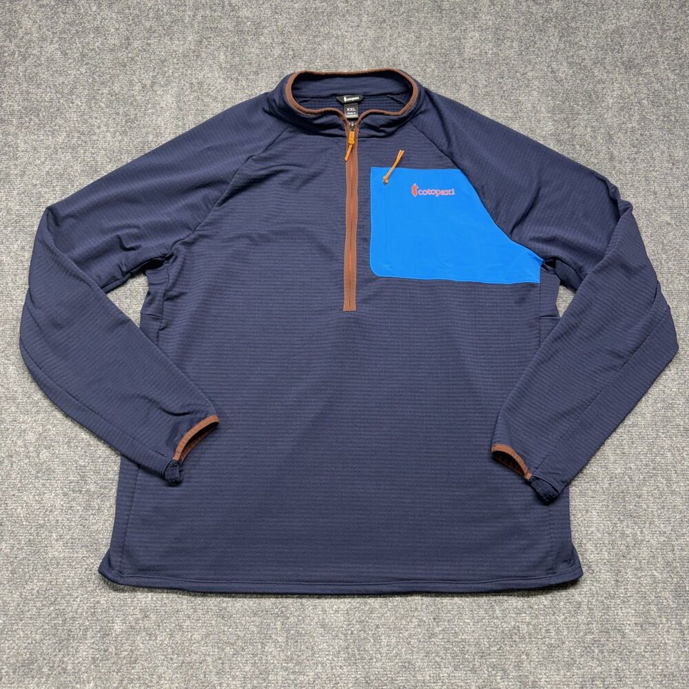 Cotopaxi Otero Fleece Pullover Mens XXL Navy Blue Half Zip Hiking Outdoor